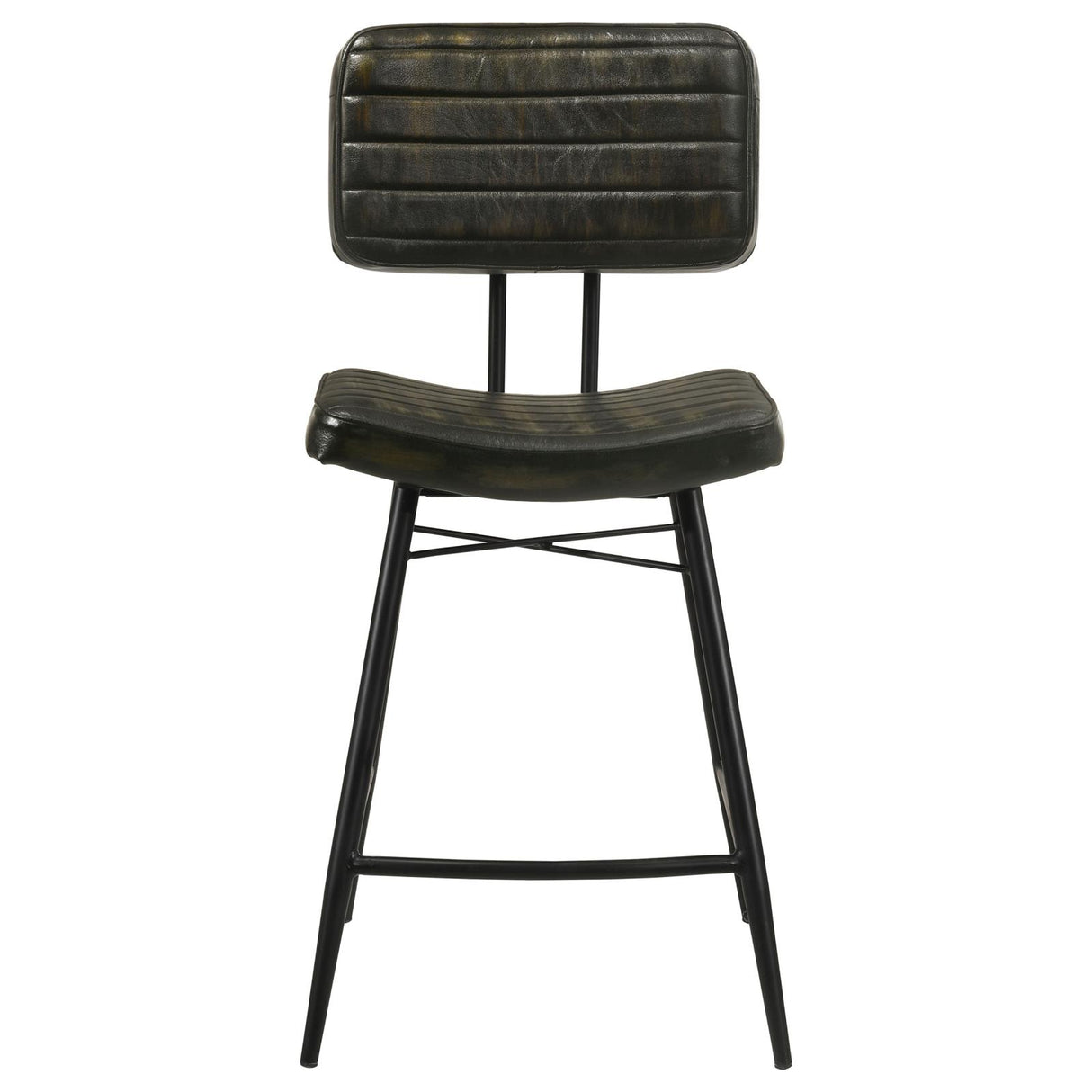 Partridge Upholstered Counter Height Stools with Footrest, Set of 2 from Coaster - Luna Furniture