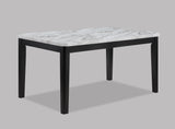 Pascal Black/Gray Marble-Top Dining Set from Crown Mark - Luna Furniture