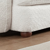 Paton Mid-Century Modern 114.5'' Boucle Fabric Sofa Cream from Midinmod - Luna Furniture