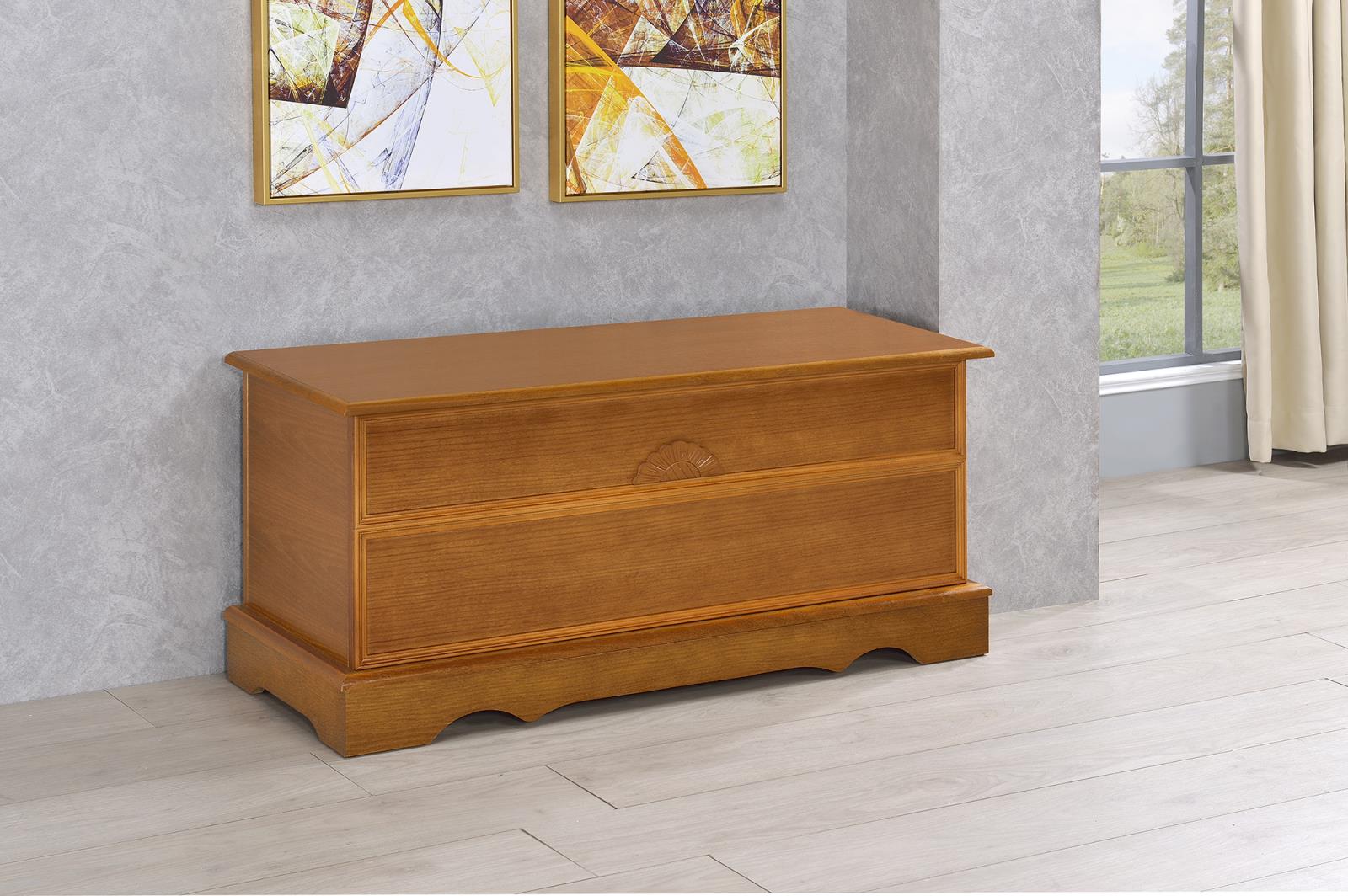 Coaster Paula Rectangular Cedar Chest Honey - Luna Furniture