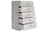 Paxberry Whitewash Chest of Drawers from Ashley - Luna Furniture