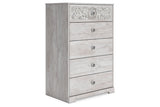 Paxberry Whitewash Chest of Drawers from Ashley - Luna Furniture