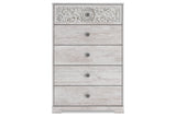 Paxberry Whitewash Chest of Drawers from Ashley - Luna Furniture