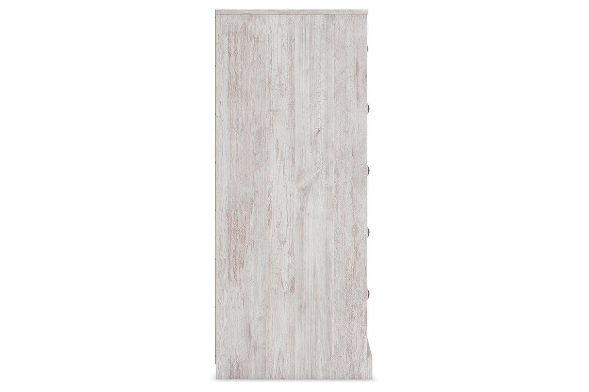 Paxberry Whitewash Chest of Drawers from Ashley - Luna Furniture