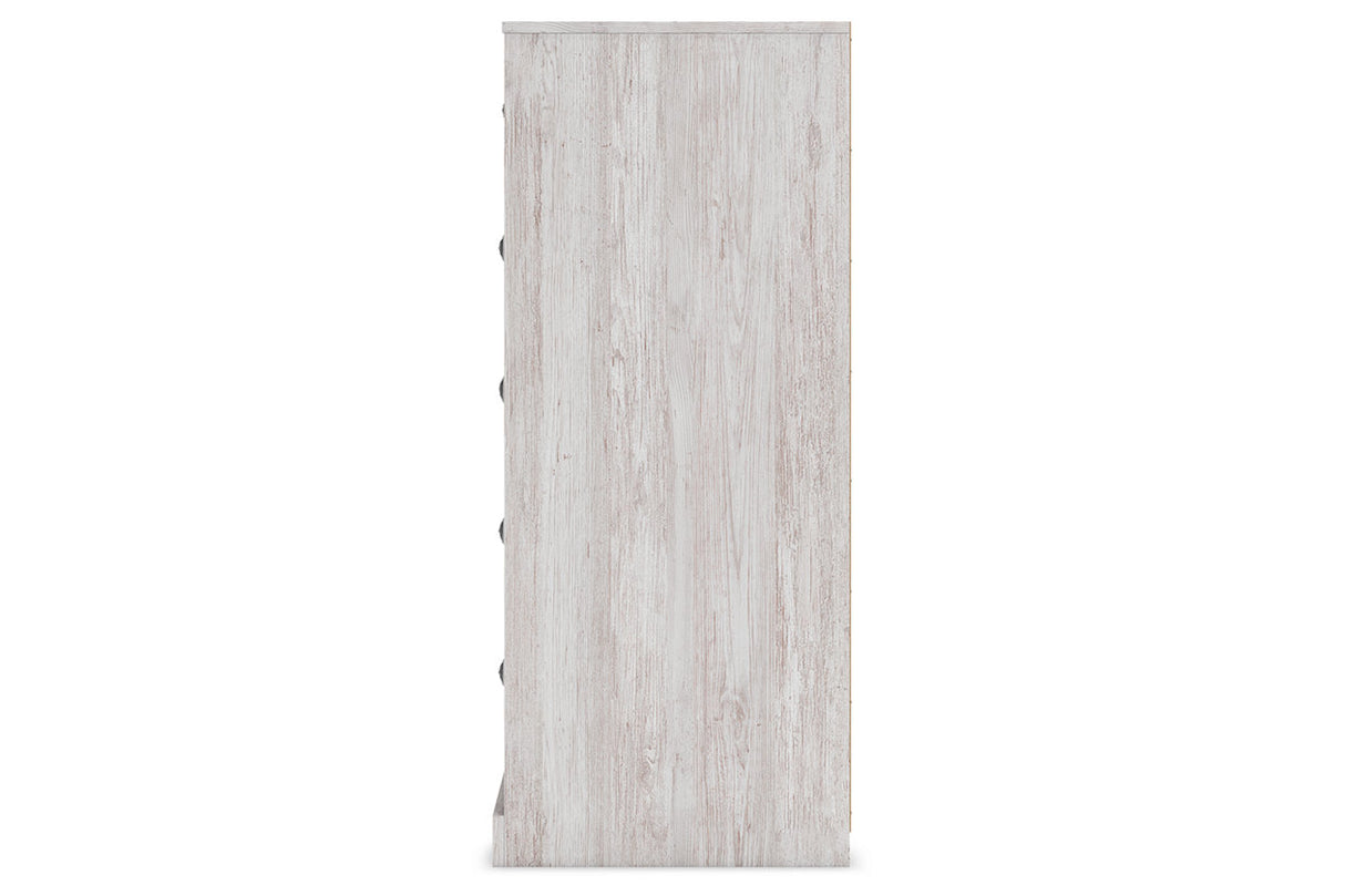 Paxberry Whitewash Chest of Drawers from Ashley - Luna Furniture