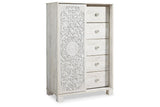 Paxberry Whitewash Dressing Chest from Ashley - Luna Furniture