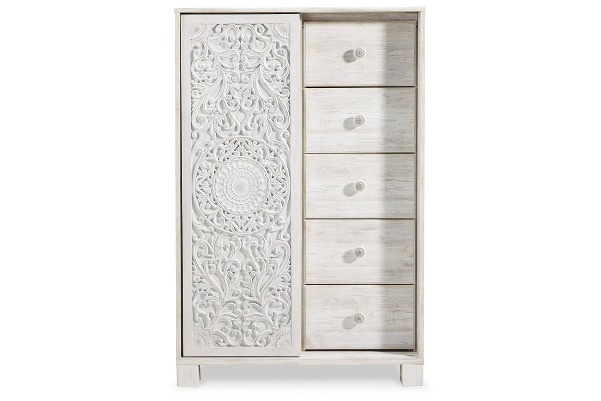 Paxberry Whitewash Dressing Chest from Ashley - Luna Furniture