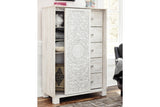 Paxberry Whitewash Dressing Chest from Ashley - Luna Furniture