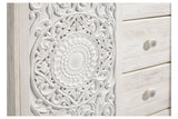 Paxberry Whitewash Dressing Chest from Ashley - Luna Furniture