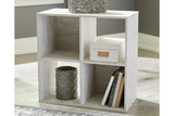Paxberry Whitewash Four Cube Organizer from Ashley - Luna Furniture