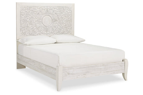 Paxberry Whitewash Full Panel Bed from Ashley - Luna Furniture
