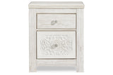 Paxberry Whitewash Nightstand from Ashley - Luna Furniture