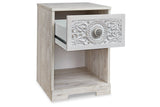Paxberry Whitewash Nightstand from Ashley - Luna Furniture