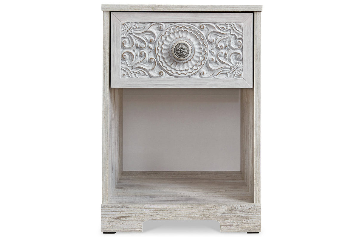 Paxberry Whitewash Nightstand from Ashley - Luna Furniture