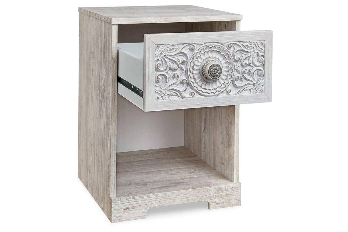 Paxberry Whitewash Nightstand from Ashley - Luna Furniture