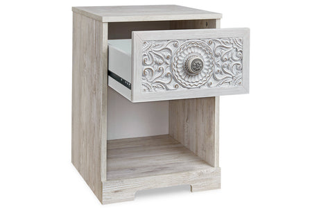 Paxberry Whitewash Nightstand from Ashley - Luna Furniture