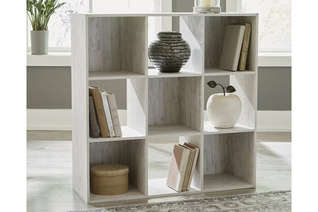 Paxberry Whitewash Nine Cube Organizer from Ashley - Luna Furniture