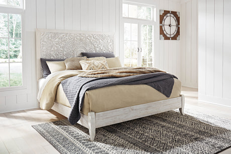 Paxberry Whitewash Panel Bedroom Set from Ashley - Luna Furniture