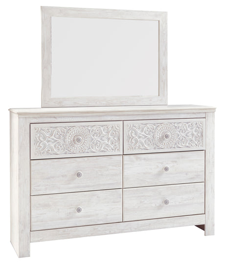 Paxberry Whitewash Panel Bedroom Set from Ashley - Luna Furniture