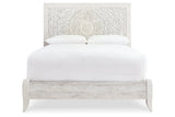 Paxberry Whitewash Queen Panel Bed from Ashley - Luna Furniture