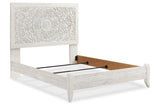 Paxberry Whitewash Queen Panel Bed from Ashley - Luna Furniture