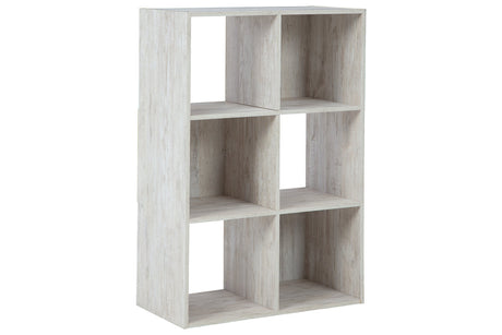 Paxberry Whitewash Six Cube Organizer from Ashley - Luna Furniture