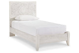 Paxberry Whitewash Twin Panel Bed from Ashley - Luna Furniture