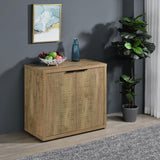 Pepita Mango Brown 2-Door Engineered Wood Accent Cabinet with Adjustable Shelves from Coaster - Luna Furniture