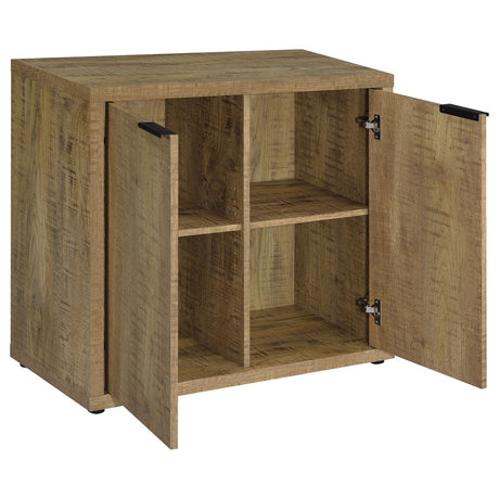 Pepita Mango Brown 2-Door Engineered Wood Accent Cabinet with Adjustable Shelves from Coaster - Luna Furniture
