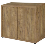 Pepita Mango Brown 2-Door Engineered Wood Accent Cabinet with Adjustable Shelves from Coaster - Luna Furniture