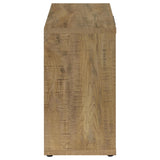 Pepita Mango Brown 2-Door Engineered Wood Accent Cabinet with Adjustable Shelves from Coaster - Luna Furniture