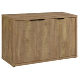 Pepita Mango Brown 3-Door Engineered Wood Accent Cabinet with Adjustable Shelves from Coaster - Luna Furniture