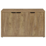Pepita Mango Brown 3-Door Engineered Wood Accent Cabinet with Adjustable Shelves from Coaster - Luna Furniture