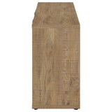 Pepita Mango Brown 3-Door Engineered Wood Accent Cabinet with Adjustable Shelves from Coaster - Luna Furniture