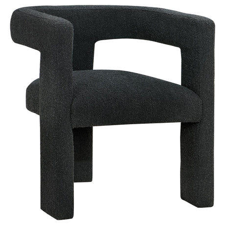 Petra Black Boucle Upholstered Accent Side Chair from Coaster - Luna Furniture