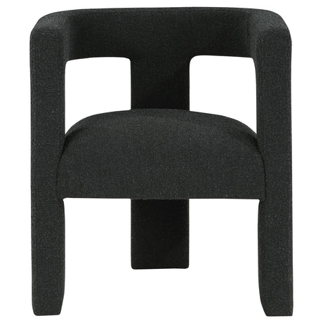 Petra Black Boucle Upholstered Accent Side Chair from Coaster - Luna Furniture