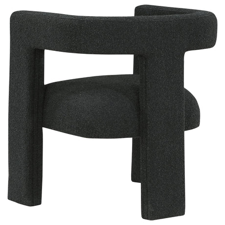Petra Black Boucle Upholstered Accent Side Chair from Coaster - Luna Furniture