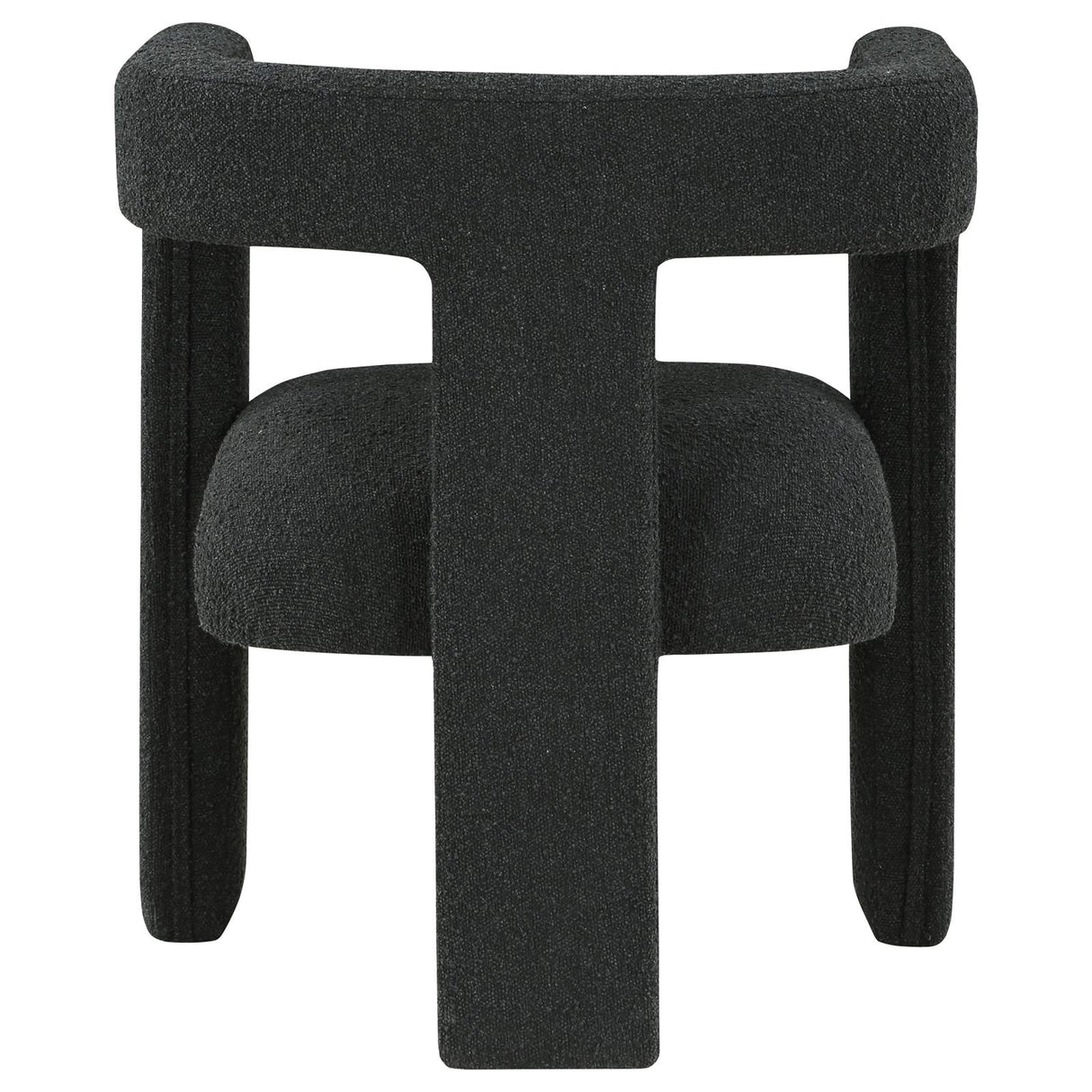 Petra Black Boucle Upholstered Accent Side Chair from Coaster - Luna Furniture