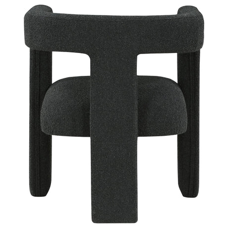 Petra Black Boucle Upholstered Accent Side Chair from Coaster - Luna Furniture