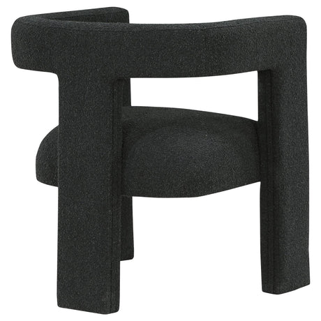 Petra Black Boucle Upholstered Accent Side Chair from Coaster - Luna Furniture