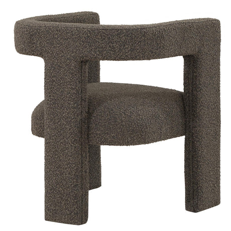 Petra Chocolate Brown Boucle Upholstered Accent Side Chair from Coaster - Luna Furniture