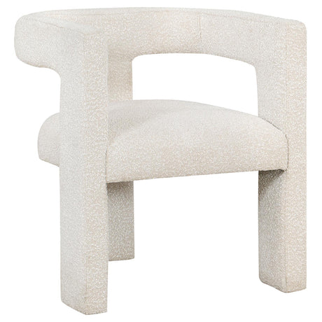 Petra White Boucle Upholstered Accent Side Chair from Coaster - Luna Furniture