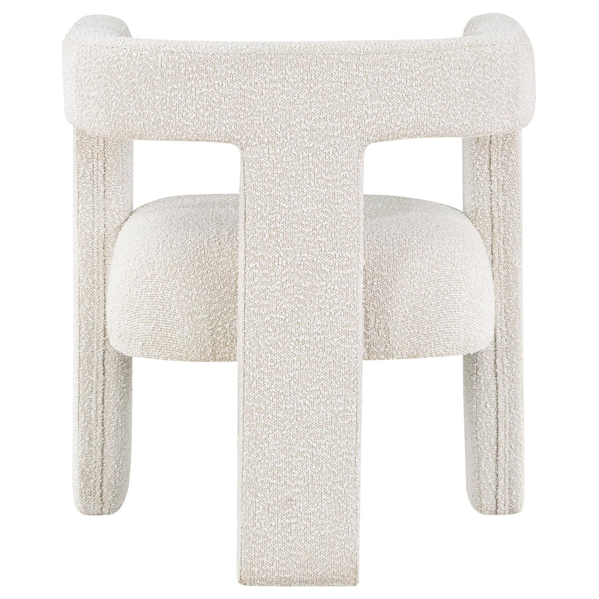 Petra White Boucle Upholstered Accent Side Chair from Coaster - Luna Furniture