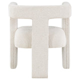 Petra White Boucle Upholstered Accent Side Chair from Coaster - Luna Furniture