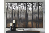 Philyra Black/Orange/Silver Wall Art from Ashley - Luna Furniture