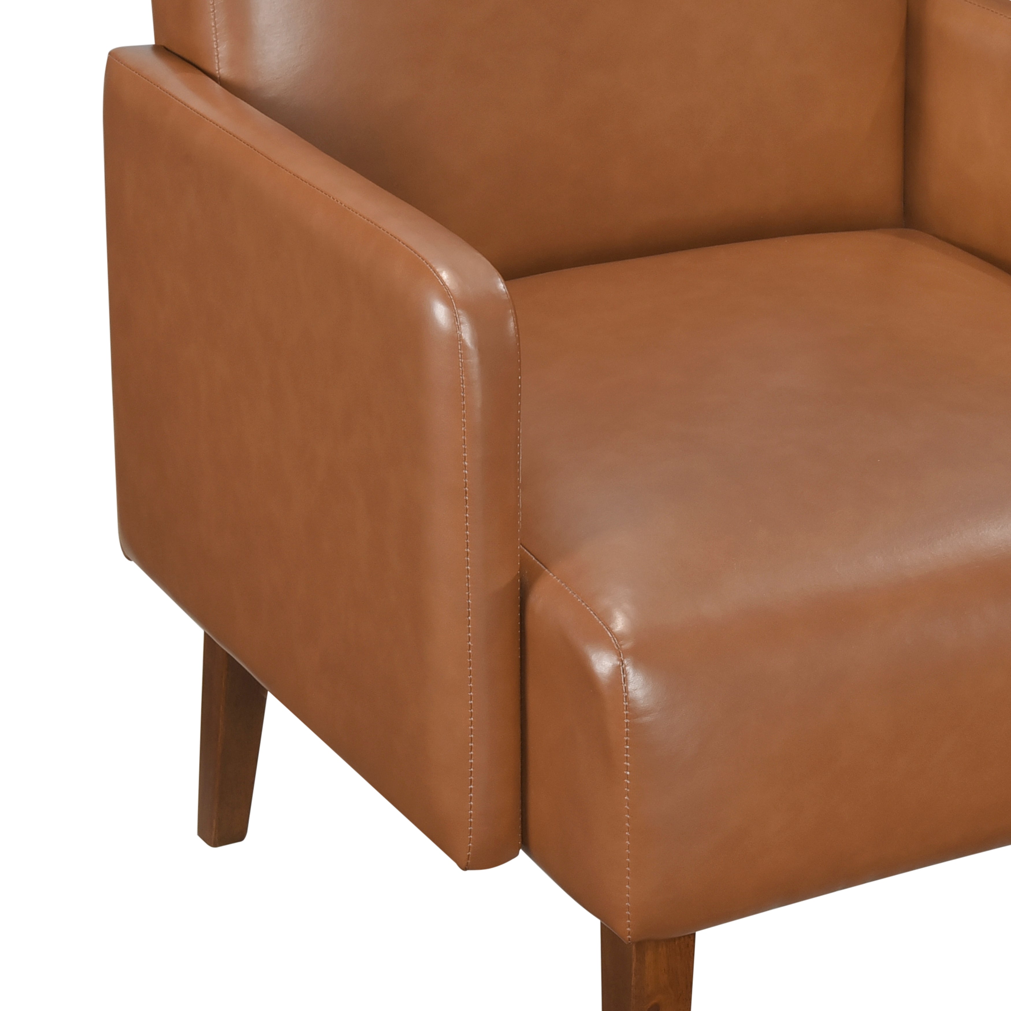 小物 LUNA MATTINO Lether grove Piers Matt Brown Accent Chair – Mid-Century Inspired Design | Luna