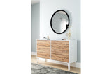 Piperton Two-tone Brown/White Dresser from Ashley - Luna Furniture