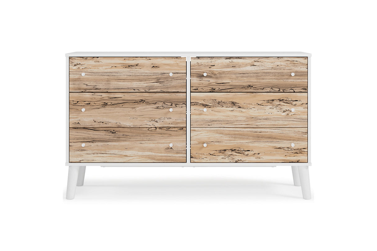 Piperton Two-tone Brown/White Dresser from Ashley - Luna Furniture