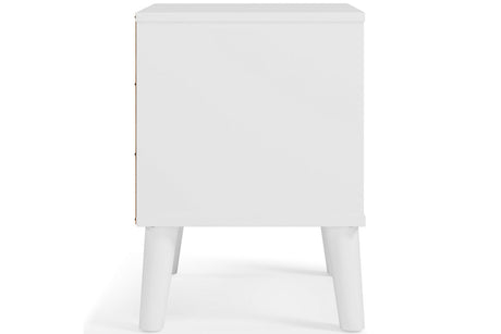 Piperton Two-tone Brown/White Nightstand from Ashley Furniture - Luna Furniture