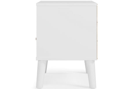Piperton Two-tone Brown/White Nightstand from Ashley Furniture - Luna Furniture